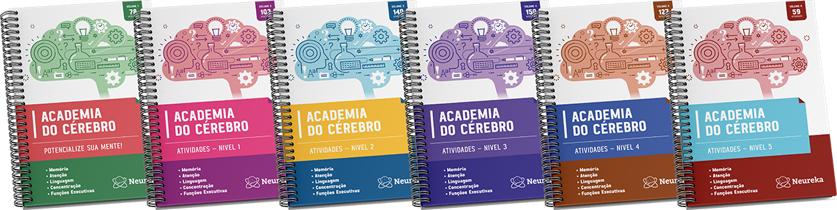 Os 6 volumes da Academia do Cérebro: Potencialize sua Mente e Níveis 1 a 5